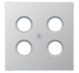 Алюминиевая крышка для спутникового разъема телевизора 4L - SAT plate AL 2990-4 SAT1