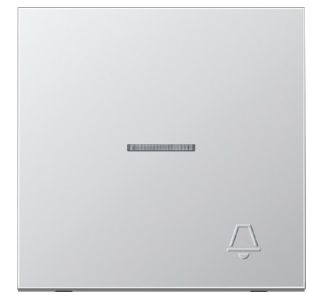 Символ колокольчика, выгравированный на алюминиевой подставке - Крышка для выключателя/кнопки AL 2...