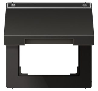 Откидная крышка с возвратной пружиной - Однорамная, антрацитовый цвет, AL 2990 NAKL AN