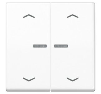 Кнопка-качель fS KO, ​​стрелки - Белая защитная крышка AS102KO5PWW