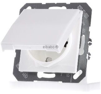 Розетка Schuko 16A 250V с откидной крышкой - электрическая розетка AS 1520 BFKIKL WW