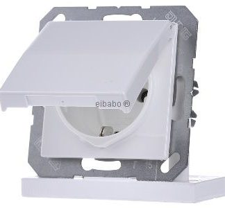 Розетка Schuko альпийского цвета - электрическая розетка AS 1520 BF KL WW