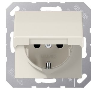 Розетка Schuko 16A 250V с откидной крышкой - электрическая розетка AS 1520 BFKIKL
