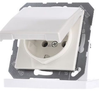 Розетка Schuko 16A 250V с откидной крышкой - электрическая розетка AS 1520 BFKL
