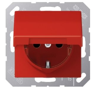 Розетка Schuko 16A 250V с откидной крышкой - электрическая розетка AS 1520 BFKL RT