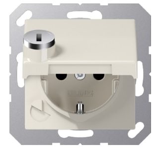 Розетка Schuko 16A 250V с откидной крышкой - электрическая розетка AS 1520 BFKL SL