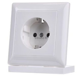 Розетка Schuko альпийского цвета - электрическая розетка AS 1520 KI WW