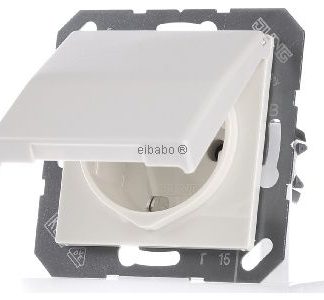 Розетка Schuko белого цвета - электрическая розетка AS 1520 KL