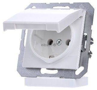Розетка Schuko альпийского цвета - электрическая розетка AS 1520 KL WW