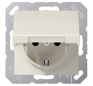 Розетка Schuko 16A 250V с откидной крышкой - электрическая розетка AS 1520 NKL