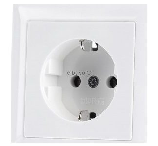 Розетка Schuko альпийского цвета - электрическая розетка AS 1520 WW