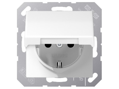 Розетка SCHUKO 16 А 250 В, альпийский белый - Розетка (AS 1521 KL WW)