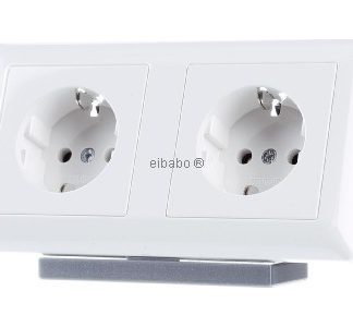 Розетка SCHUKO для кабельного канала 2x16A 250V - электрическая розетка AS 1522 BF WW