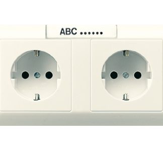 Двухпозиционная розетка SCHUKO 16А 250В - электрическая розетка AS 1522 NA