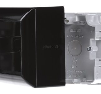 Крышка AP 1x черная литая рамка - Корпус для поверхностного монтажа 1x черный AS 581 A SW