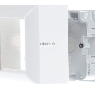 Крышка AP 1x литая рамка альпийского цвета - корпус для поверхностного монтажа 1x белая AS 581 A WW