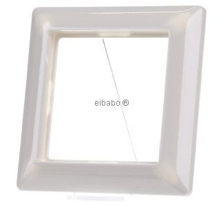 Рамка 1x белая горизонтальная/вертикальная - Рамка 1x кремово-белая AS 581 BF