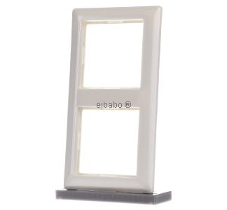 Рамка 2x белая горизонтальная/вертикальная - Рамка 2x кремово-белая AS 582