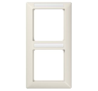 Рама, 2 вертикальных запотевающих окна - двухсекционная рама кремово-белого цвета AS 582 BF INA