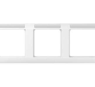 Тройная горизонтальная рама. Запотевшее окно - Тройная белая рама AS 5830 BF INA WW
