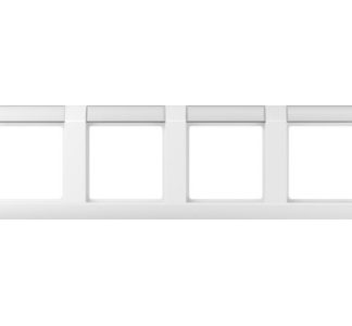 4x альпийская белая горизонтальная рама - 4-складная белая рама AS 5840 NA WW