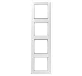 Вертикальная рама 4x альпийского белого цвета - 4-складная белая рама AS 584 NA WW