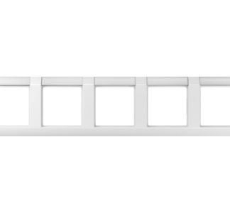 5-складная рама AWS горизонтальная - 5-складная рама белая AS 5850 NA WW