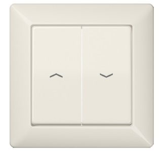 Белые символы на крышке кнопки - Крышка для жалюзи AS 590-5 P