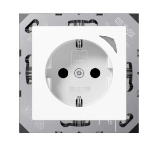 Розетка SCHUKO JUNG HOME - Розетка с защитным контактом BT A 1521 S WW