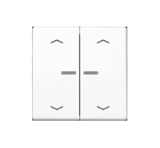 Двойная кнопка JUNG HOME - интеллектуальный элемент управления белого цвета BT AS 17102 P WW