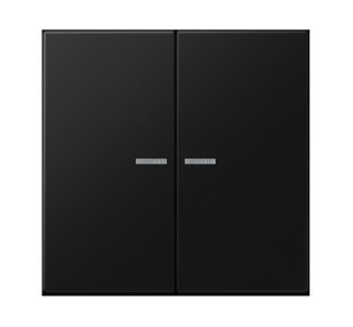 Двойная кнопка JUNG HOME - элемент управления Smart в черном цвете BT LS 17102 SWM
