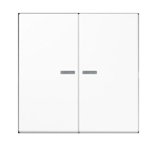Двойная кнопка JUNG HOME - элемент управления Smart в белом цвете BT LS 17102 WW