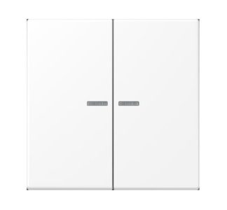 Двойная кнопка JUNG HOME — элемент интеллектуального управления белого цвета BT LS 17102 WWM