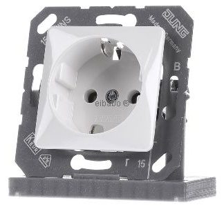 Розетка Schuko 16A 250V 50x50 мм с откидной крышкой - Электрическая розетка CD 5120 BF WW