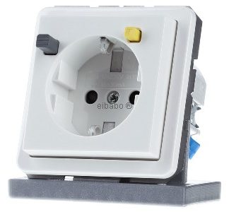 Розетка Schuko FI 30 мА - Защитный контакт для розетки CD5520.30WW