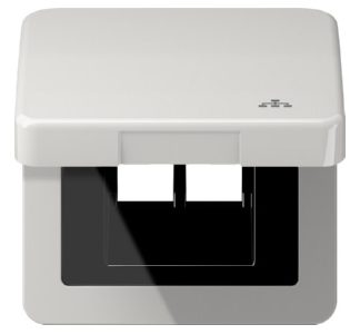 Откидная крышка LAN с центральной пластиной - Однокадровая, серая, CD590KLLANLG