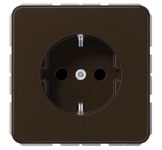 Розетка Schuko 16A 250V, неразрушимая - электрическая розетка CD 1520 BF BR