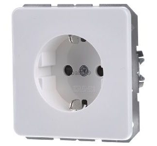 Розетка Schuko альпийского цвета - электрическая розетка CD 1520 BF KI WW