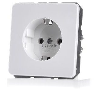 Розетка Schuko альпийского цвета - электрическая розетка CD 1520 BF WW