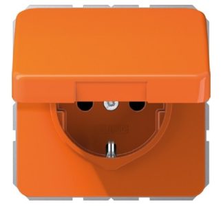 Розетка Schuko 16A 250V с откидной крышкой - Электрическая розетка CD 1520 BFKL O