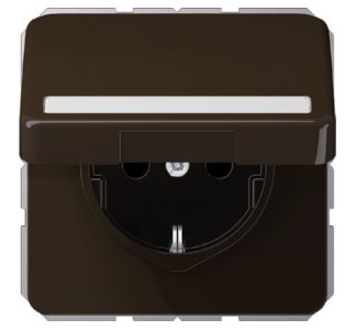 Розетка Schuko 16A 250V с откидной крышкой - электрическая розетка CD 1520 BFNAKL BR