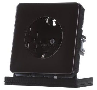 Розетка Schuko коричневого цвета - электрическая розетка CD 1520 BR