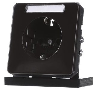 Розетка Schuko 16A 250V с защитным полем - электрическая розетка CD 1520 NA BR