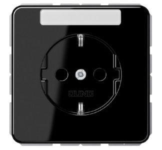 Розетка Schuko 16A 250V с защитным полем - электрическая розетка CD 1520 NA SW