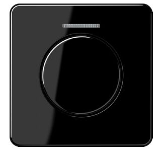 Черная крышка поворотного датчика - Черная торцевая заглушка для диммера CD 1540 KO5 SW