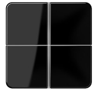 Полный комплект из 4 кнопок SW - черная накладка для переключателя CD 404 TSA SW