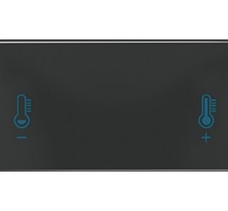 Кнопка с символом температуры - Защитная накладка для переключателя, черная CD 409 T