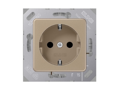 Розетка Schuko 16A 250V 50x50 мм с откидной крышкой - электрическая розетка CD 5120 BF BB