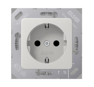 Розетка Schuko 16A 250V 50x50 мм с откидной крышкой - Электрическая розетка CD 5120 BF LG