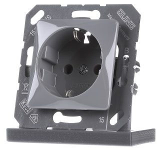 Розетка Schuko 16A 250V 50x50 мм с откидной крышкой - Электрическая розетка CD 5120 BF PG